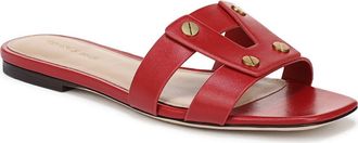 Veronica Beard Via Slide Sandal in Poppy Red at Nordstrom, Size 7.5