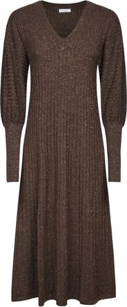 Brunello Cucinelli Dames, Jurken, Bruin, Maat: XS