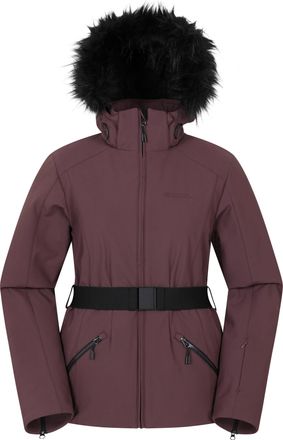 Mountain Warehouse Swiss Womens Ski Jacket Insulated Breathable Snow Proof Coat Purple