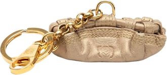 Loewe Pre-owned Leren Bedel Sleutelhanger - Dames - Vintage Accessoires - Geel - ONE Size - Leer - Vintage