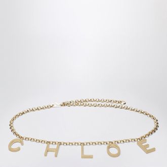 Chloé Chloé Letters Gold Jewel Belt
