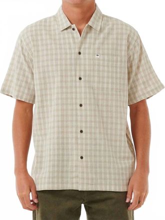 Rip Curl Classic Surf Check Shirt In Bone