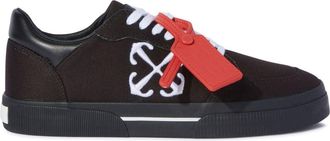 Off-white New Low Vulcanized canvas sneakers - men - Leather/Rubber/Leather/Cotton/Cotton/Lyocell - 40 - Black