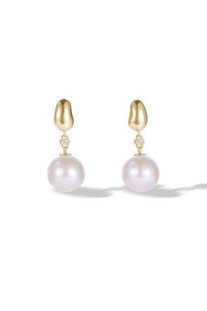 Classicharms Doris Freshwater Pearl Drop Earrings in Gold at Nordstrom