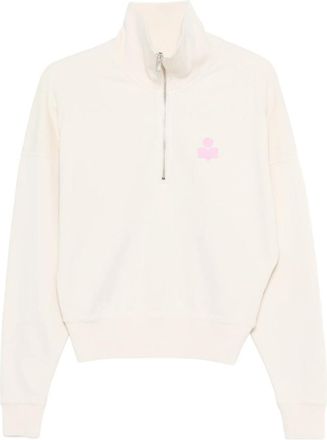 Isabel Marant Ross Zip Logo Knitwear