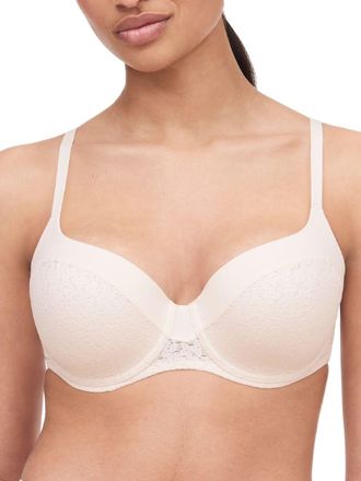 Chantelle Womens Norah Underwired Covering Full Cup Bra - White Polyamide - Size 32F