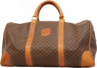 Celine Brown Pvc Boston Bag (Pre-Owned)