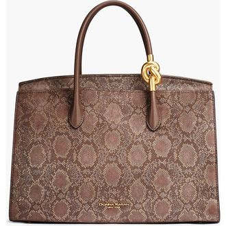 DKNY Loden Python Suede Satchel in Brown Multi at Nordstrom