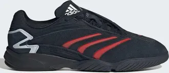 adidas Originals Predator sala scarpe in nero core / rosso scarlet