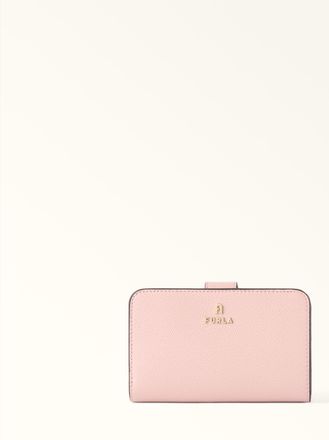 Furla Camelia Portafoglio Compatto M Cloudy Pink Rosa Pelle Stampata Donna