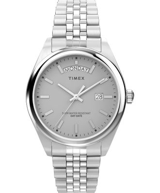 Timex Legacy Mens Silver Watch TW2V67900 Stainless Steel (archived) - One Size