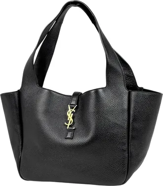 Saint Laurent Black Leather Tote Bag (Pre-Owned)