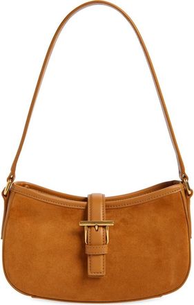 Alexander McQueen Mini T-Bar Leather Shoulder Bag in Light Brown/Gold at Nordstrom