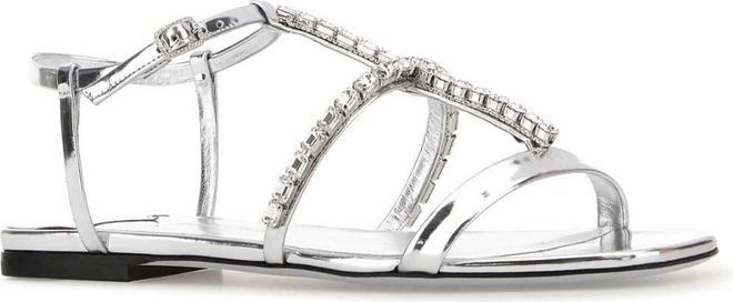 Womens Gwyn Sandal Silver Leather