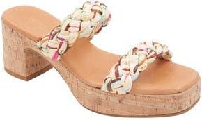 Andr&eacute; Assous Cairo Platform Sandal in Natural Multi at Nordstrom Rack, Size 9