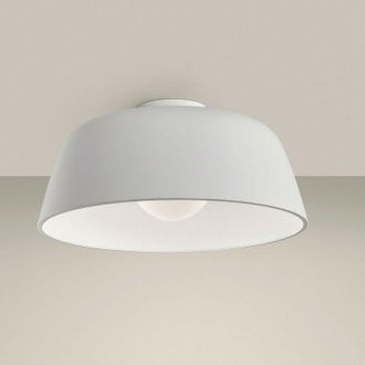 Leds - C4 Leds-c4 - leds C4 Miso ø433mm Cylindrical Semi Flush Light Large White E27