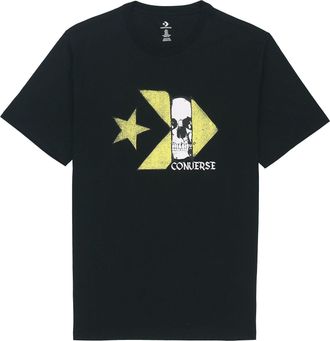 Converse Chuck Taylor Skull Logo Short Sleeve T-Shirt Asia Sizing Black 10019893-A01