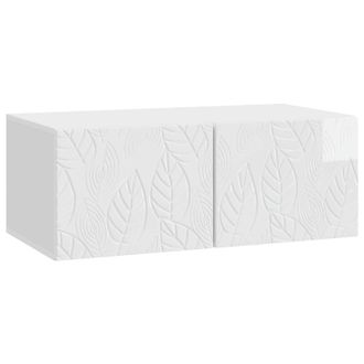 vidaXL Mueble De Tv De Pared 59,5 X 41 X 30 Cm Blanco Brillante Vidaxl