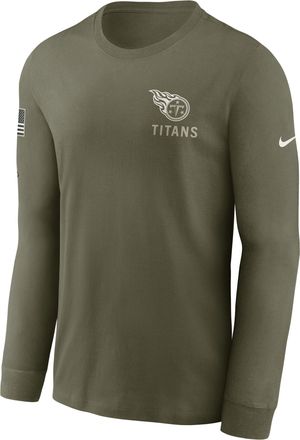 Nike Tennessee Titans Salute to Service Nike Mens NFL Long-Sleeve T-Shirt in Brown | NKAC2DHA2W-W7L