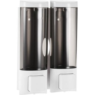 OEM Dispensador De Jab&oacute;n De Manos Integrado Para Montaje En Pared Con Dos Compartimentos Para Champ&uacute; L&iacute;quido Y Gel, Dispensador De Jab&oacute;n De Manos Y Loci&oacute;n
