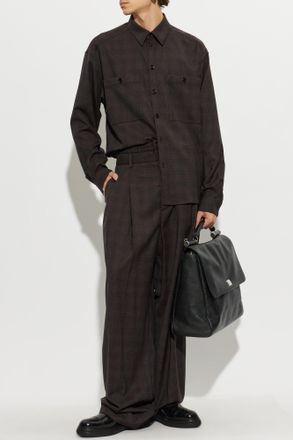Dolce & Gabbana Checked Shirt, Mens, Brown