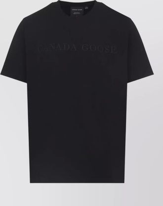 Canada Goose logo cotton t shirt round neck