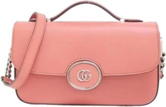 Gucci Pre-owned Cross Body Bags, female, Pink, Size: ONE SIZE Pre-owned Vintage Cross Body Bag