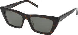 Saint Laurent Womens Sunglasses Saint Laurent Sl 276 Mica 002 Havana Grey 53-16-145 Acetate