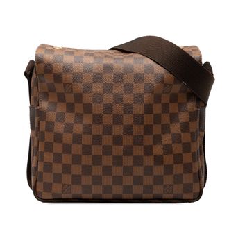 Louis Vuitton Pre-owned Womens Damier Ebene Naviglio - Brown Textile - One Size