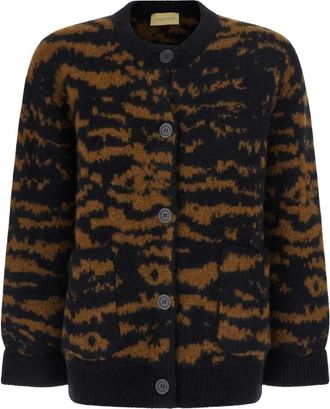 Momoni Tinna Knitwear Cardigan - Knitwear - Mujer - Marr&oacute;n - XS
