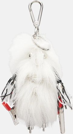 Prada Rufus stainless steel keychain