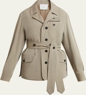 SETCHU Travel Self-Tie Wool Safari Jacket