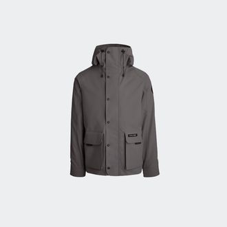 Canada Goose Lockeport Lightweight Jacket Black Disc (Men, Coastal Grey, XXL)