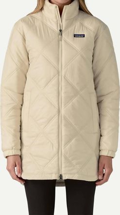 Patagonia Pine Bank Insulated Parka Jacket In Natural