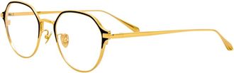 Linda Farrow Glasses, unisex, Yellow, Size: 51 MM Optical Frame