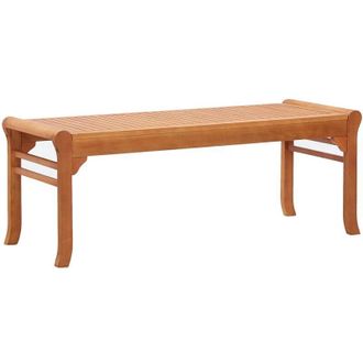 vidaXL 2-Seater Garden Bench 120 cm Solid Eucalyptus Wood vidaXL