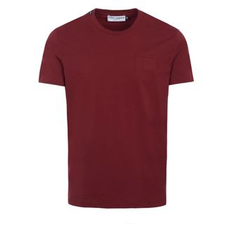 Dolce & Gabbana Klassiek T-shirt met korte mouwen - Heren - Tops - Rood - Maat: XS