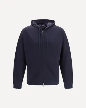 Loro Piana Neem Cotton and Cashmere Bomber Hoodie Male M