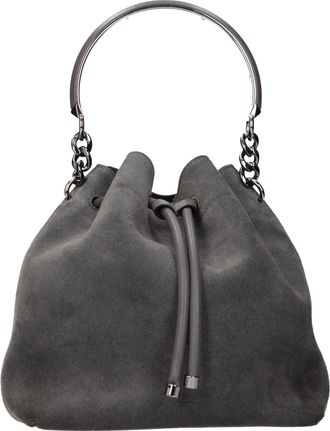 Jimmy Choo London Handtassen Bon Bon Woman Chamois Grijs/Grijs Storm