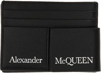 Alexander McQueen Card Holder With Logo-Uomo