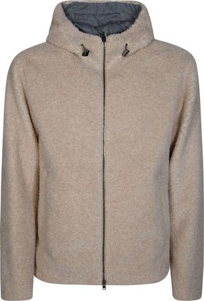 Herno Textured Fabric High-Collar Jacket