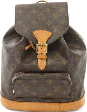 Louis Vuitton Zaino Montsouris MM 1997 - Marrone