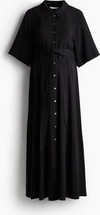 H&M MAMA Before & After Blusenkleid - Schwarz