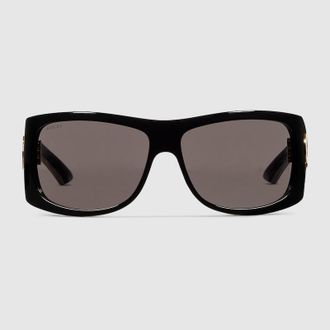 Gucci Square Frame Sunglasses, Black