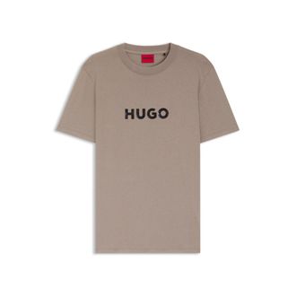 HUGO BOSS Tortoise-logo T-shirt in cotton jersey