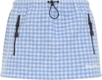 Miu Miu Teddy Minirok - Dames - Korte rokken - Veelkleurig - M - Wol - Rokken