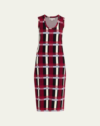 Zankov Juliette Scoop-Neck Sleeveless Midi Dress