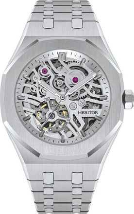 Heritor Augustine Automatic Silver Dial Mens Watch HERHS5001
