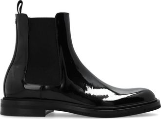 Dolce & Gabbana Leren enkellaarzen - Heren - Chelseaboots - Zwart - 41 EU - Leer - Schoenen