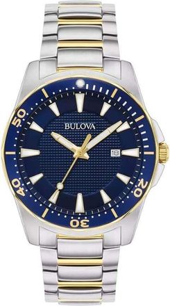 Bulova Classic Quartz Blue Dial Mens Watch 98B329